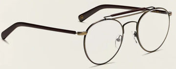 MOSCOT LAZER ANTIQUE GOLD/MATTE DARK BROWN 52-21-148